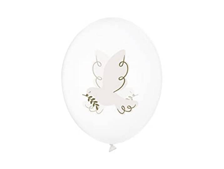 Party Deco Duif Ballon Bundel x 6 Heilige Communie Doop