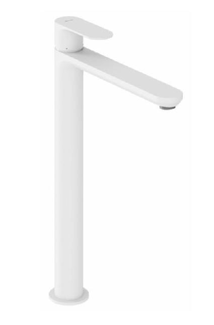 Ravak Eleganta EL 015.10WV Standwaschtischarmatur 335 mm ohne Ablaufgarnitur, Weiß Samt
