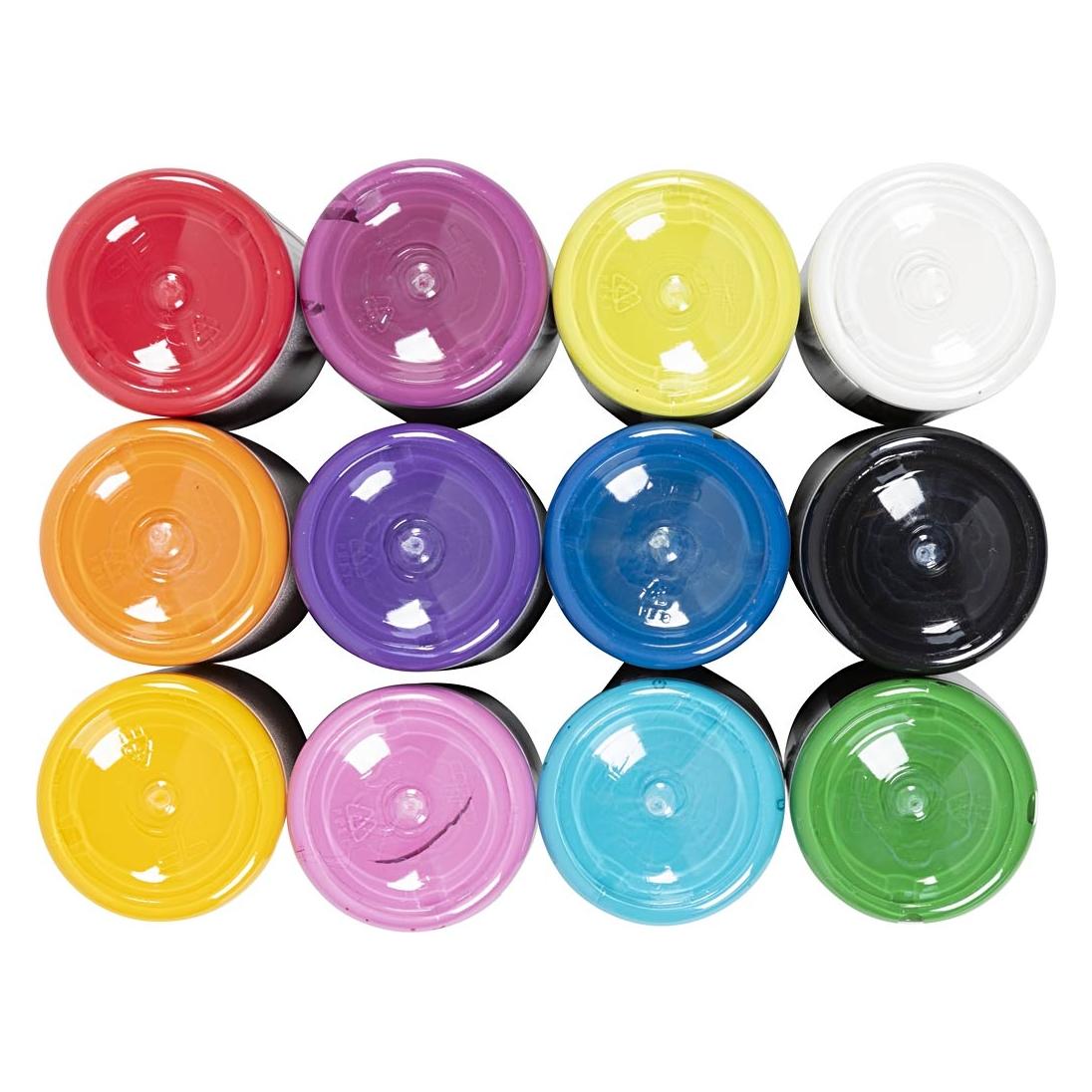 Creativ Company Textile Paint, opaque, assorted colours, 12x50 ml/ 1 pack (7034199)