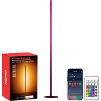 Floor Lamp smarte Stehlampe, LED-Lampe schwarz