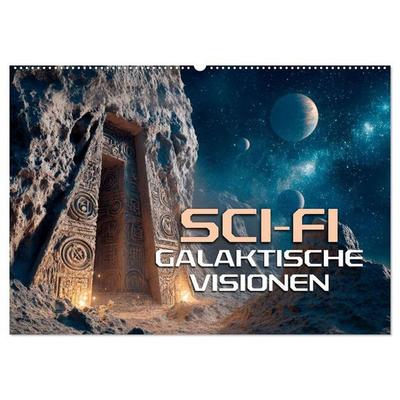 Sci-Fi - Galaktische Visionen (Wandkalender 2027 DIN A2 quer), CALVENDO Monatskalender