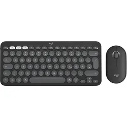 Logitech Pebble 2 Combo For Mac Tonal (DE, Kabellos), Tastatur, Grau
