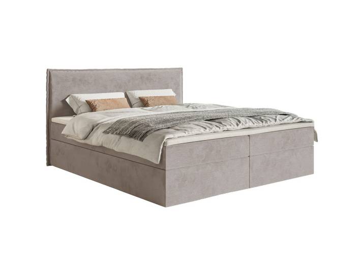 BOXBETT Softie Taupe Velours wasserabweisend 140x200 cm
