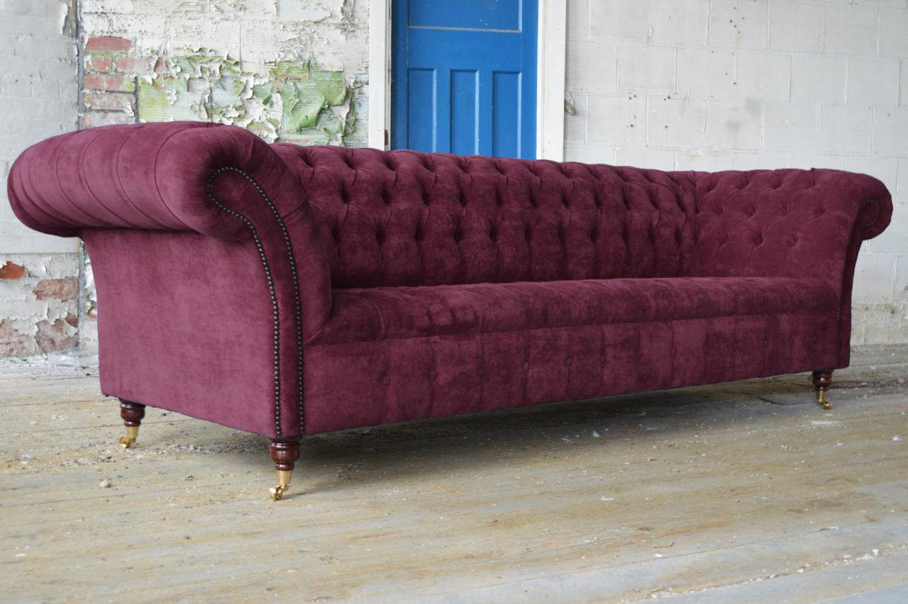 Chesterfield 3-zits XXL gepolsterde sofa voor volwassenen