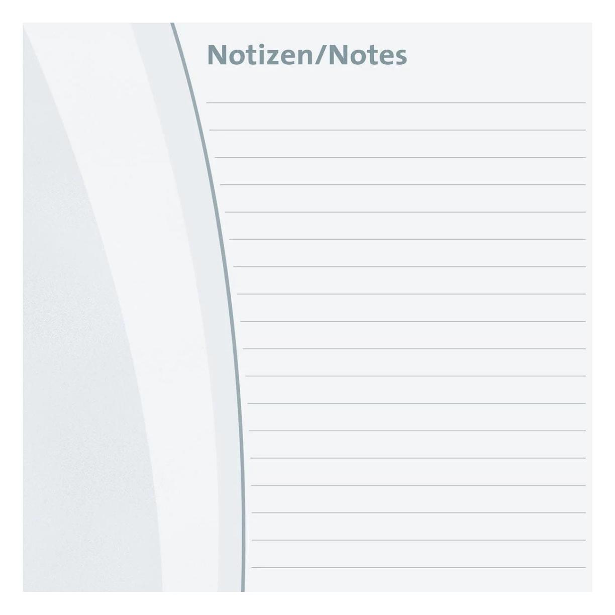 Sigel Schreibtischunterlage Harmonie 2026/2027/2028 weiss/grau Papier 59,5 x 41,0 cm, 30 Blatt (59.50 x 41 cm) (H6370)