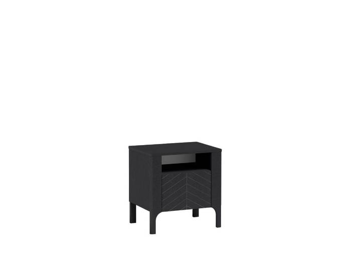 Masseno Nachttisch ALICANTE 54 cm Nachtschrank Schwarz