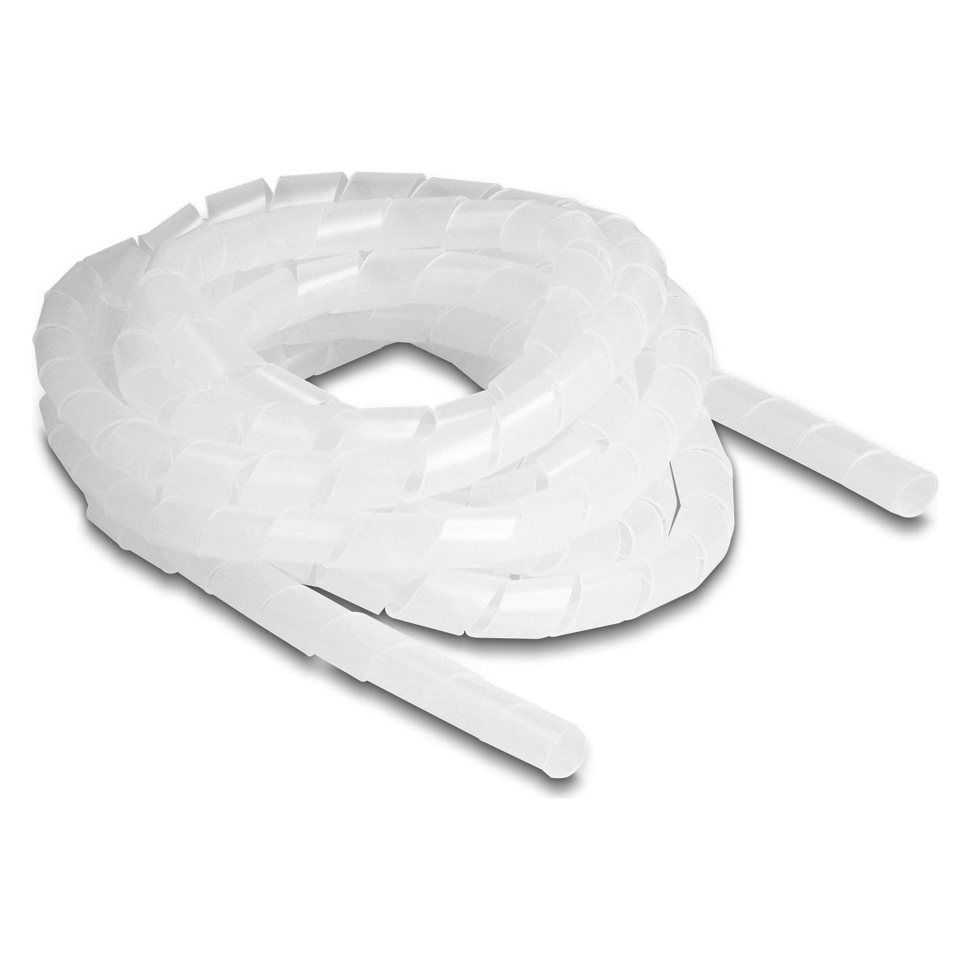 Delock Spiroschlauch flexibel 2 m x 10 mm Transparent (Kabelspiralschlauch, 200 cm) (19025)