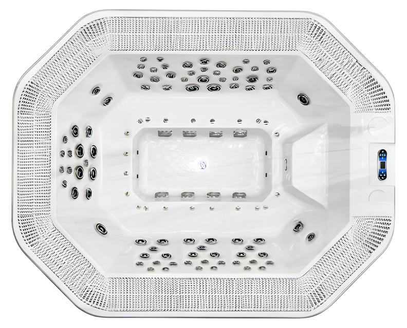 Whirlpool Whirlwanne Garten Bad Outdoor-Spa Relaxpool Massagebad 300x240cm