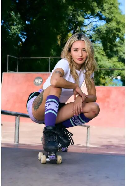 Triple Eight Barbie Patin Schienbeinschoner Socks (L-XL - Lila)