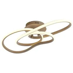 Paul Neuhaus, Deckenleuchte, LED Deckenlampe TWIST dimmbar per Wandschalter, dekorativ (5800 lm)
