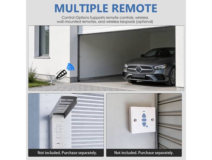 Ouvre-porte de garage automatique SIHAO, moteur pour portes basculantes 800N, 220V, kit d'ouverture de porte de garage avec télécommande, ouvre-portes automatiques, kit pour portails coulissants 8