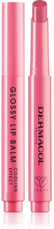 Dermacol Beauty Stick Glossy Lip Balm nourishing lip gloss with cooling effect fragrance 04 Lychee 2.2 g