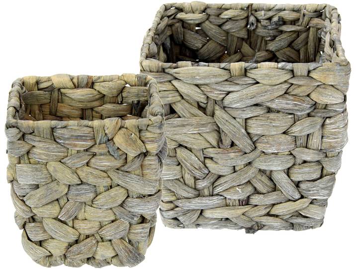 Wasserhyazinthentopf I.GE.A. Wasserhyazinthentopf , grau, B:17cm H:17cm, Wasserhyazinthe, Pflanzgefäße, Wasserhyazinthentopf, 2er Set