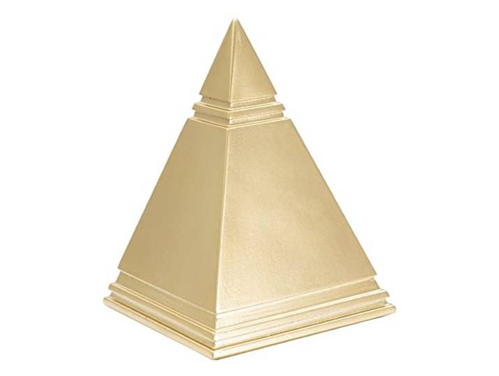 Mauro Ferretti Italian Design Piramid, Gold, cm, 11,5 x 11,5 x 15,5 cm