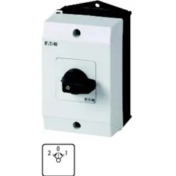 Eaton Umschalter, Kontakte: 8, 20 A, Frontschild: 2 0 1, 45 °, tastend, Aufbau, Schalter + Taster, Schwarz