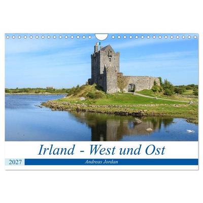 Irland - West und Ost (Wandkalender 2027 DIN A4 quer), CALVENDO Monatskalender