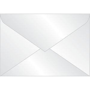 Sigel Briefumschläge DU 030, transparent, C6, ohne Fenster, nassklebend,100g/m², 25 Stück