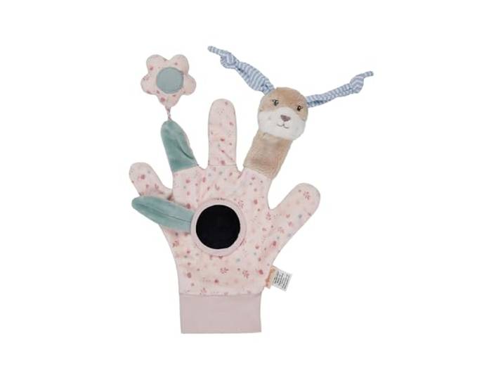 Sterntaler Spielhandschuh Hase Hanni – Baby & Kinder Fingerpuppen Spielzeug mit Rassel, Knisterpapier & Spiegel – Motorikspielzeug zum Greifen & Förderung der Sinne - Mädchen Geschenkidee, bunt