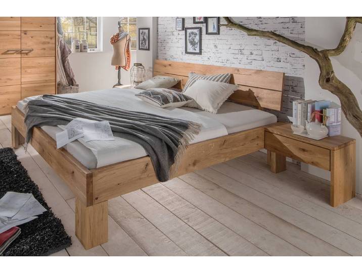 Bett Alma in Wildeiche massiv geölt – 3%-Vorkasse-Rabatt