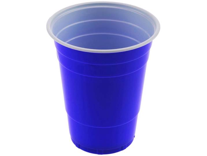Einwegbecher FTM Beer Pong 50stk. Blau - Einweg-Becher
