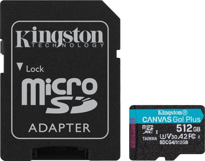 Kingston microSDXC Canvas Go Plus Gen4 512 GB