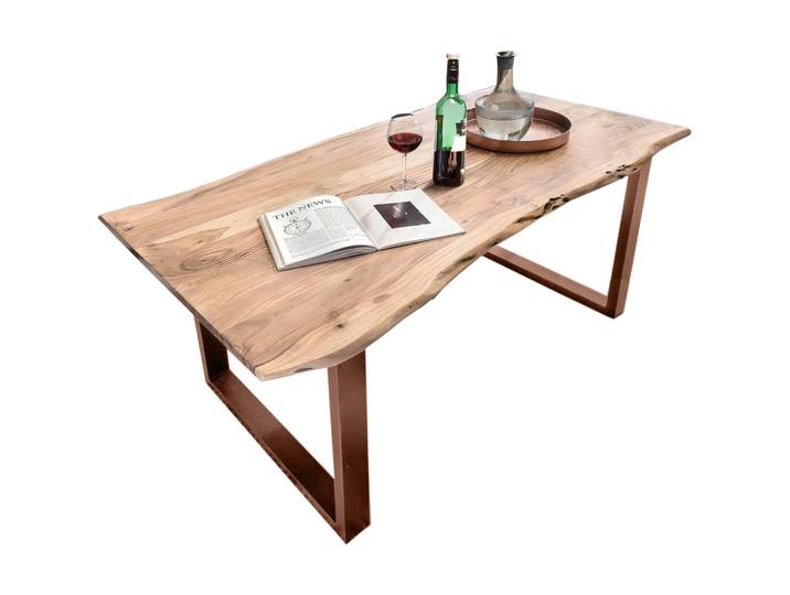 Esstisch Uwe Akazie natur Massivholz B 160 T 85 cm
