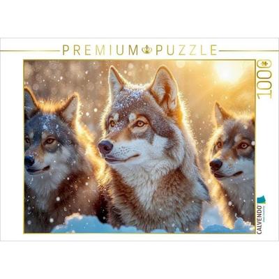 CALVENDO Puzzle Wachsam im Schnee | 1000 Teile Lege-Größe 64x48cm Foto-Puzzle für glückliche Stunden, Sonstige von , Calvendo Puzzle