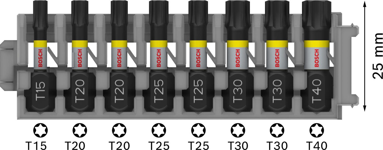BOSCH Bit-Set Impact Control 8-teilig 2608522322