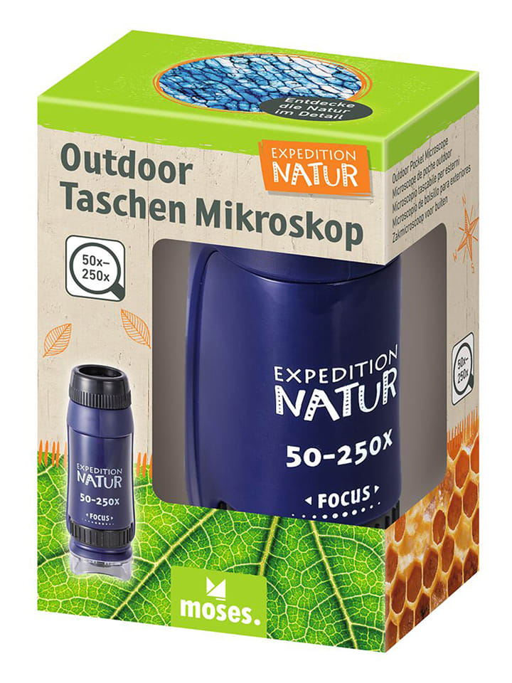 moses. Outdoor-Taschen-Mikroskop ''Expedition Natur'' - ab 6 Jahren - onesize