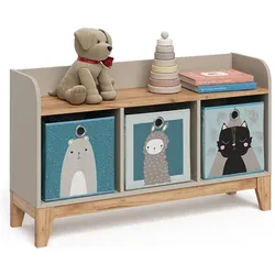 VitaliSpa, Kinderregal, Kindersitzbank Malia, Cashmere/Artisan, 107.2 x 63.8 cm (107.20 x 30.60 x 63.80 cm)