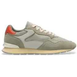 HOFF für Damen. 12602406 Leder Turnschuhe City Retro grün (36), Wohnung, Schnürsenkel, Lässig