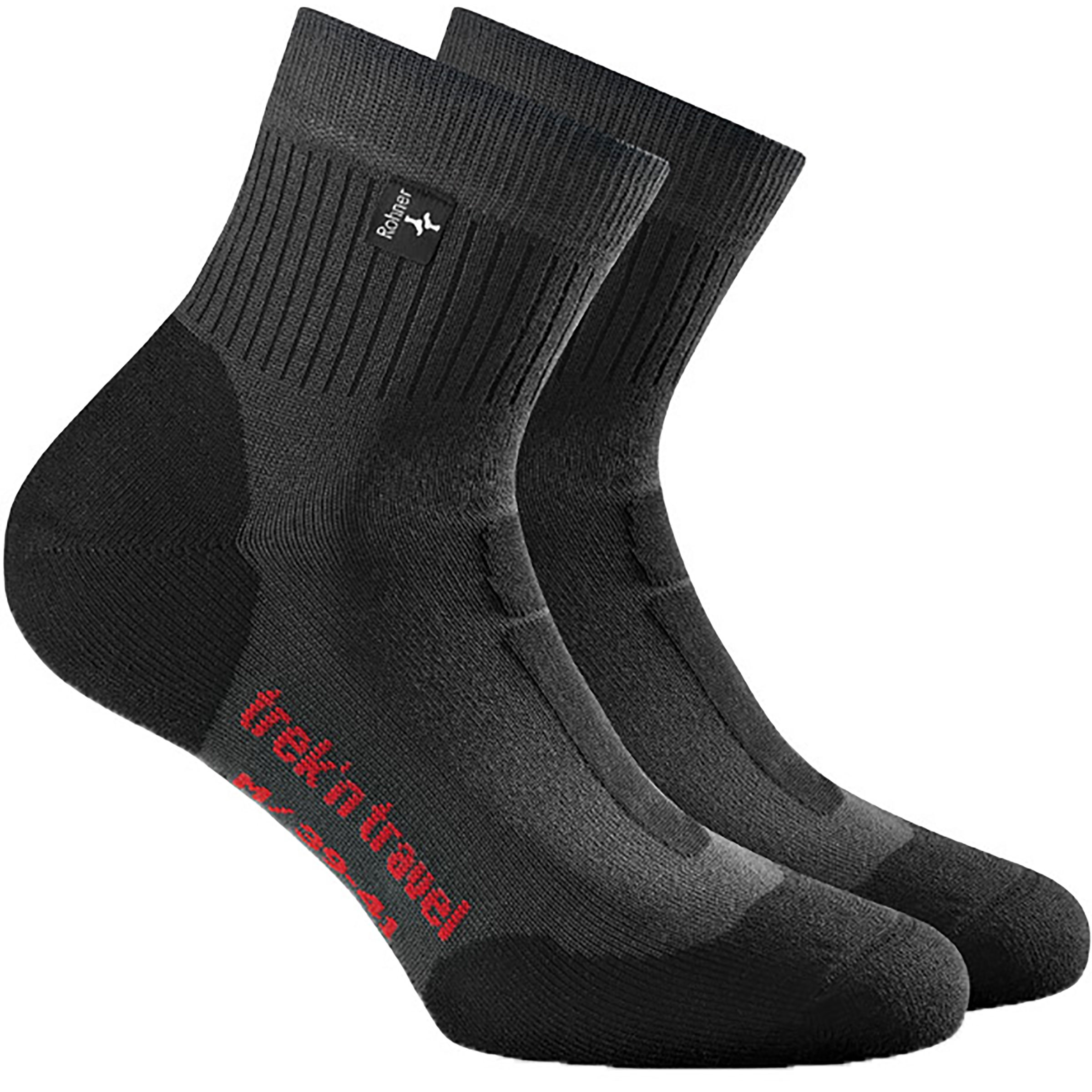 Rohner Trek'n Travel Wandersocken grau Größe 44 Camping Atmungsaktiv