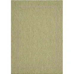 TEPPICH Outdoor ALSTER in Grün, einfarbig, 60 x 100 cm