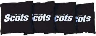 Skip's Garage Monmouth College Fighting Scots Black Cornhole Bags