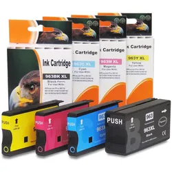 Kompatibel 4er Set HP 963XL, 3YP35AE Druckerpatronen Tinte von D&C