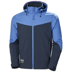 Softshelljacke "OXFORD" - L - marine/steinblau