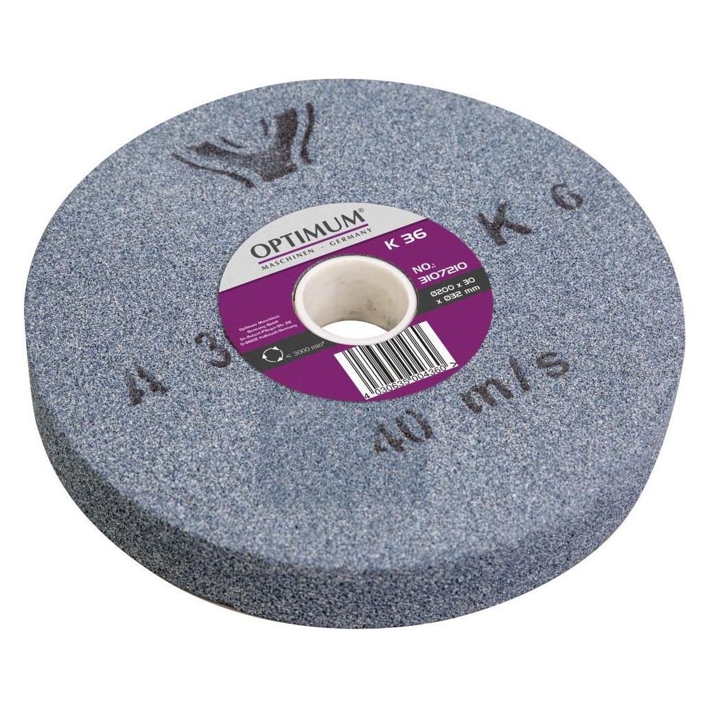 Optimum Normalkorund-Schleifscheibe Ø 200 x 30 Ø 32 mm, K36 (36) (3107210)