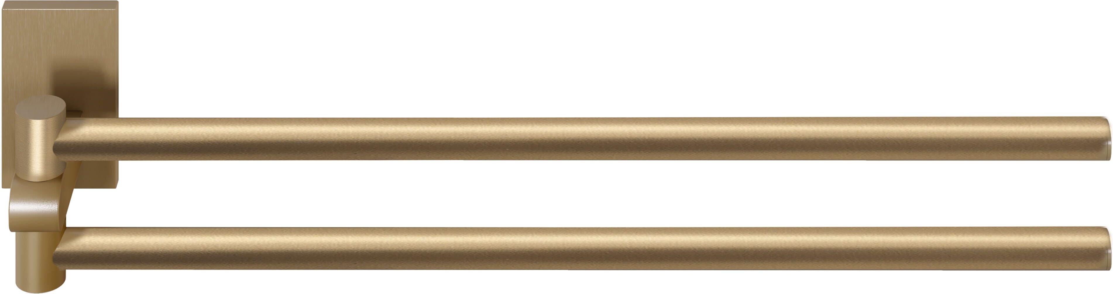 Tecnomat PORTASALVIETTE A SNODO SERIE MAGIC IN  ACCIAIO ORO FISSAGGIO A MURO CON VITE 38,2 cm