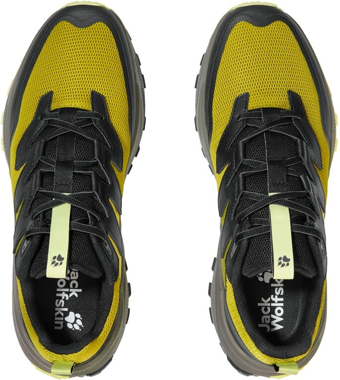 Wanderschuh JACK WOLFSKIN "PS TRAIL LOW M", Herren, Gr. 41, gelb (chartreuse), Synthetik, Schuhe Wanderschuh, Outdoorschuh, Trekkingschuh chartreuse 41