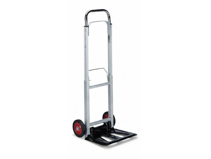 Relaxdays Sackkarre bis 200 kg Traglast, multifunktionale Transportkarre, leicht, Profi, Metall, silber