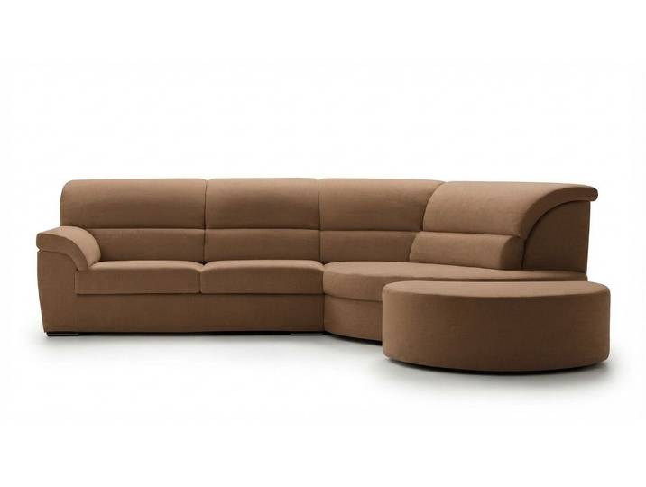 JVmoebel Ecksofa Italienische Eckcouch aus grauem Stoff mit optimalem Komfort, Made in Europa