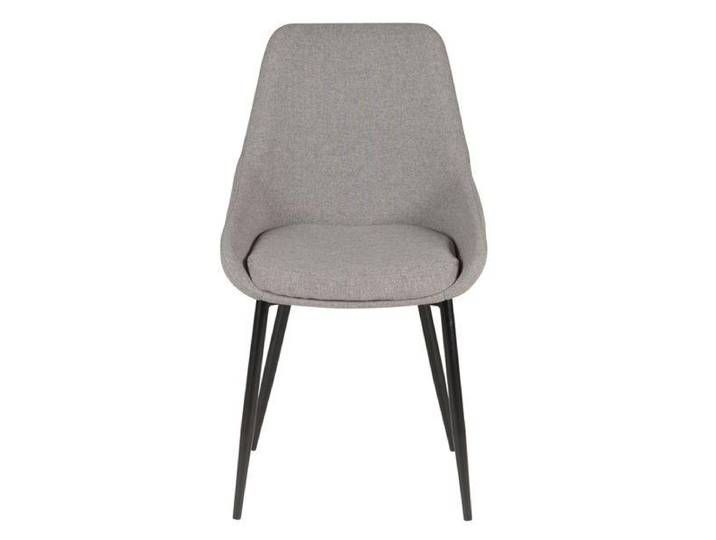 Chaise en tissu gris clair
