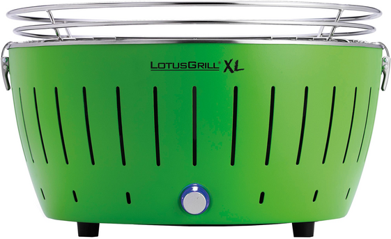 LotusGrill LG G435 U GR - Barbecue portable pour l'extérieur XL - Coque verte