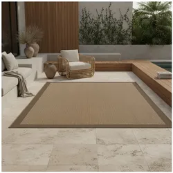 Outdoorteppich ARLBERG, in Jute-Optik, aus Polypropylen, Beige, 160 x 230 cm