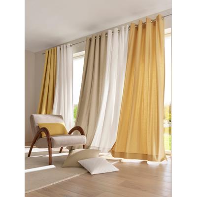 Vorhang HEINE HOME Gr. 3, beige, B:140cm H:225cm, Baumwolle, Gardinen