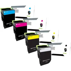 Lexmark Original Toner - 4er Multipack für CS317dn, CS417dn, CS517de, CX317dn, CX417de, CX517de