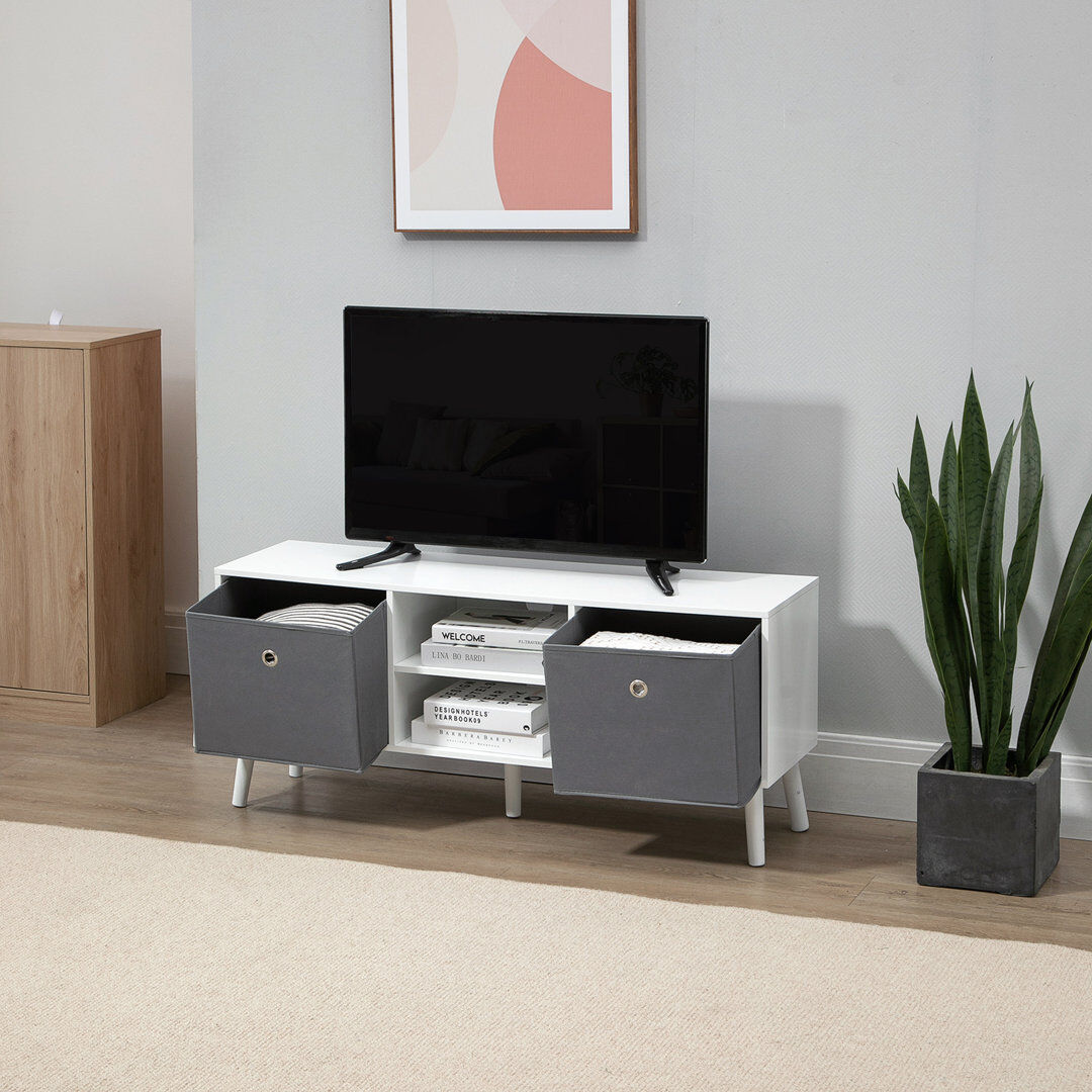 Isabelline Weathers TV Stand for TVs up to 50" White;Gray 50"