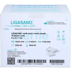 Ligasano Weiß Steril 5x5x1cm 10 ST