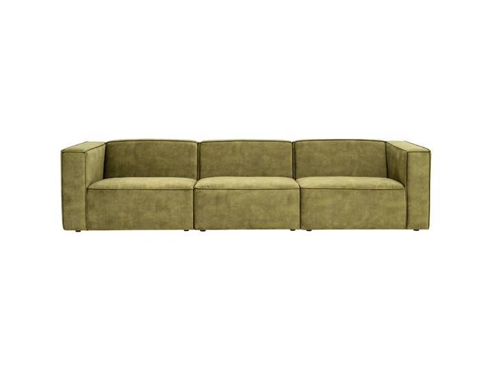 Sofa Melon Polyester Stoff moosgrün B 312 T 93 cm - Sofa