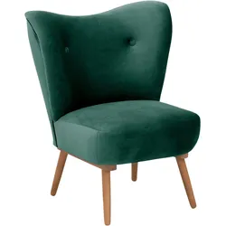 COCKTAILSESSEL Kayra Samtvelours grün